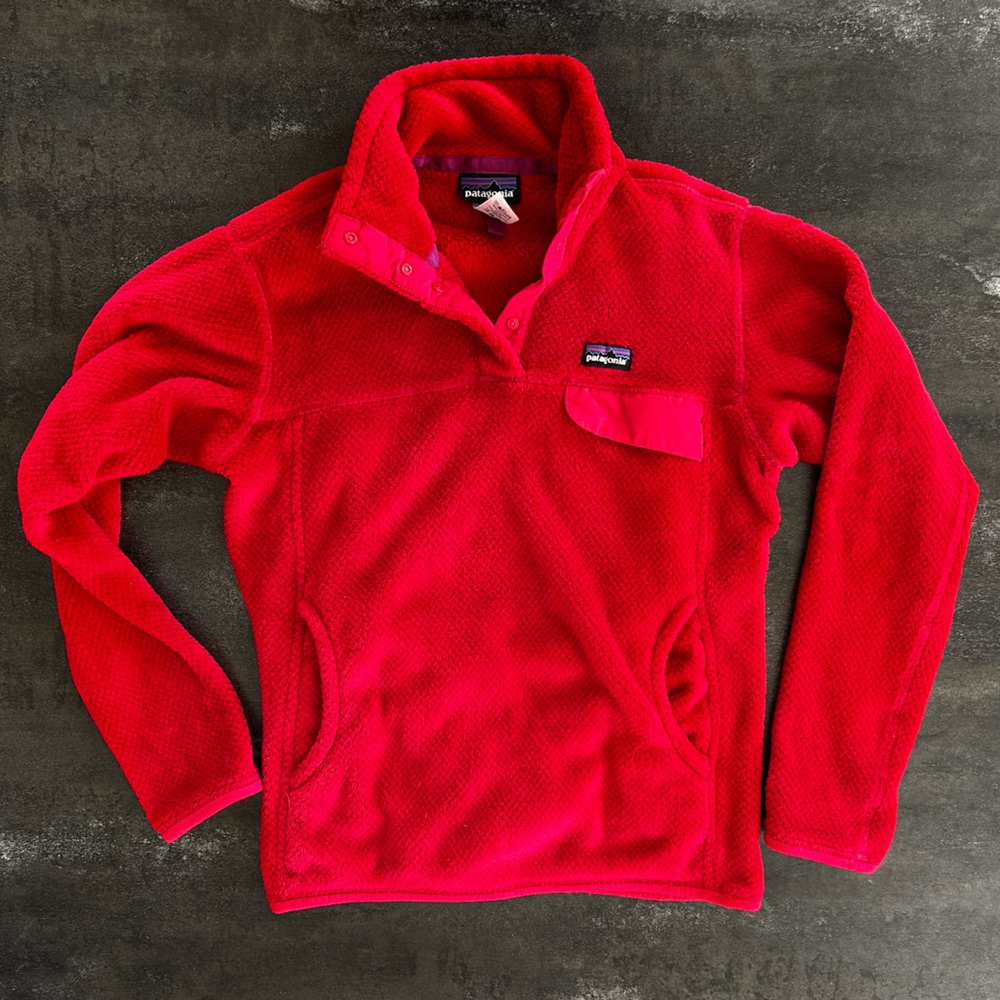Patagonia hot pink/fuchsia Fleece Pullover